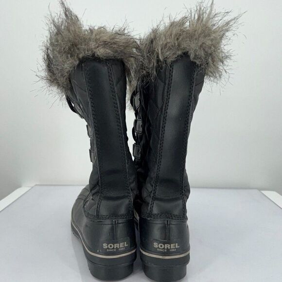 Sorel Women's Tofino II Winter Snow Boot 8.5 Black Waterproof Snow Calf Faux Fur - Picture 9 of 15
